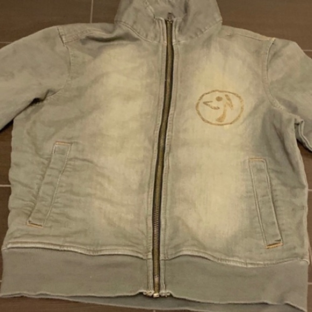 Zumba Small World Tour Denim Jacket NWOT 🌍